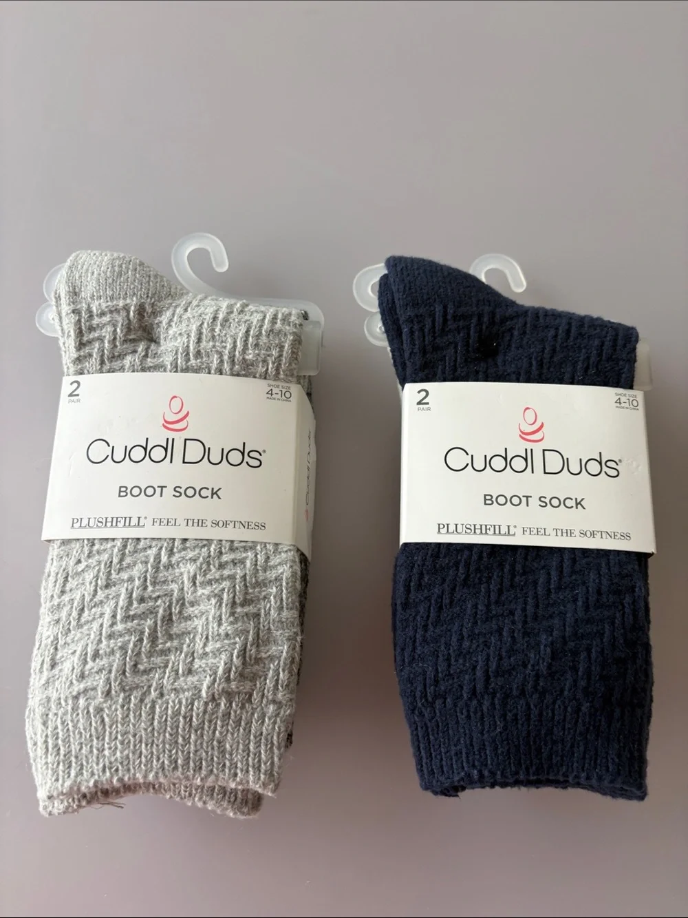 NWT Cuddl Duds 4 Pair Socks